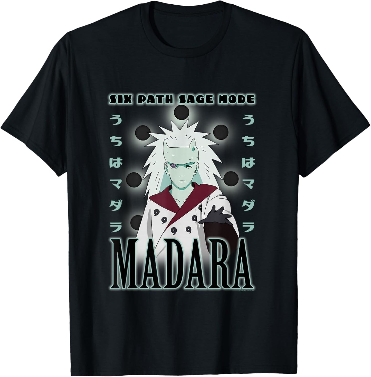 Naruto Shippuden Madara Six Path Sage T-Shirt - T-Shirt | Black