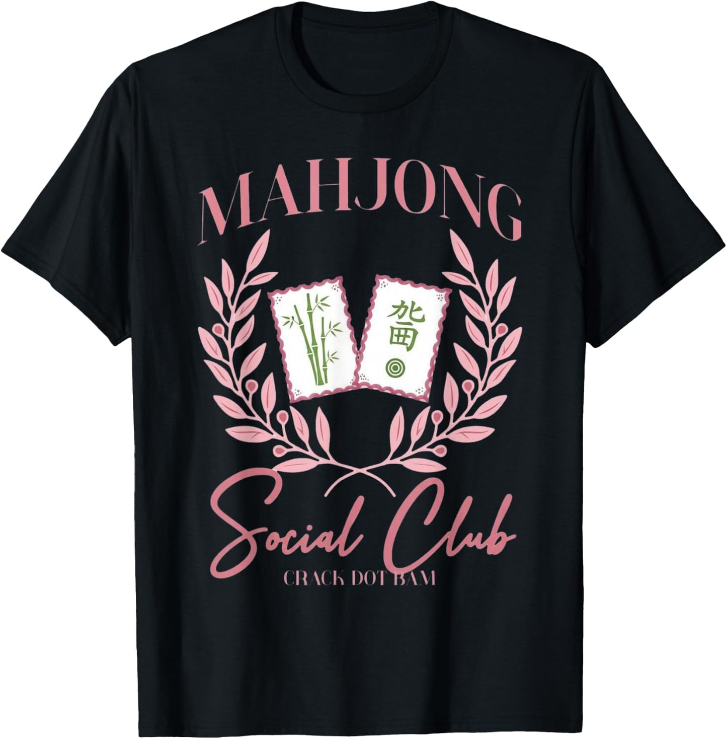 Crack dot bam Mahjong T-Shirt - T-Shirt | Black