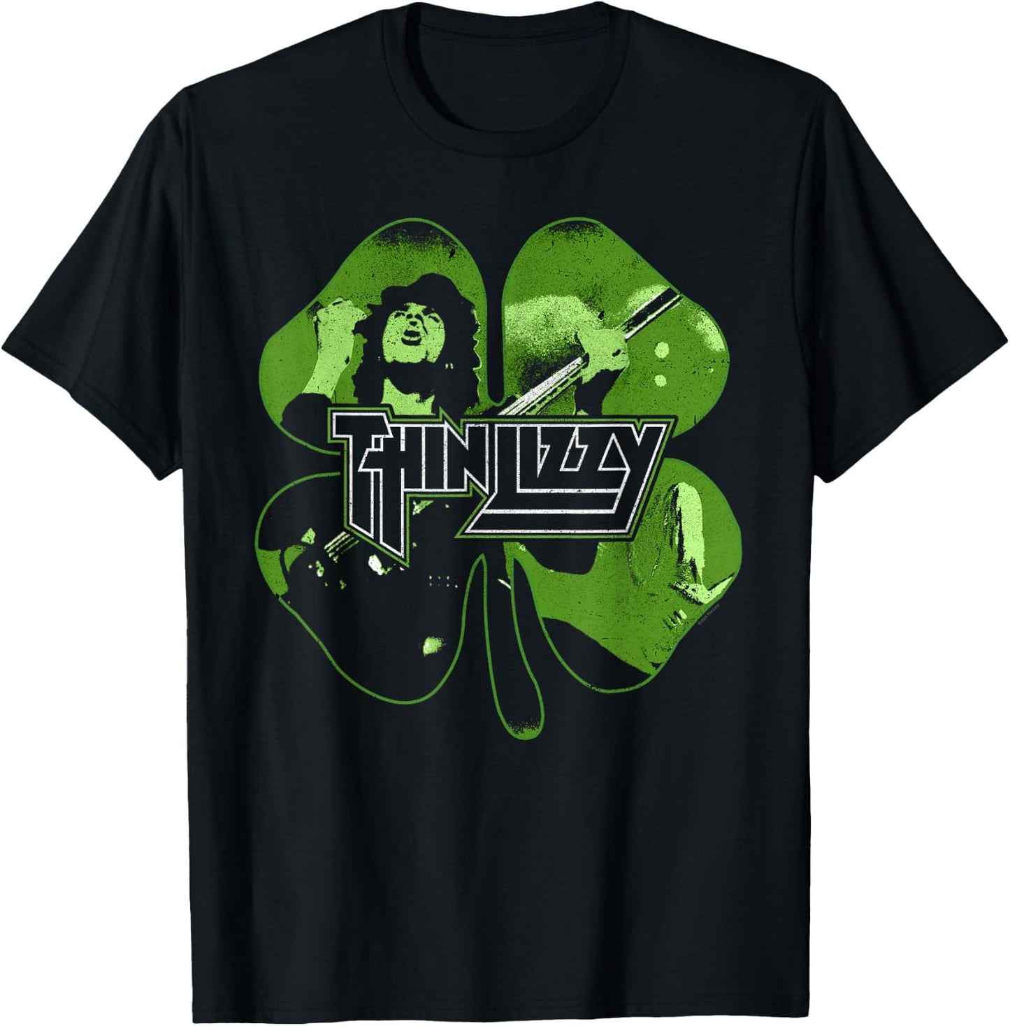 Thin Lizzy - Shamrock Infill , black T-Shirt - T-Shirt | Black
