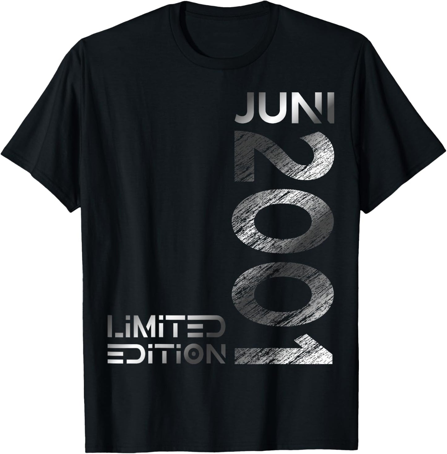 Limited Edition Juni 2001 Mann Frau 25. Geburtstag T-Shirt - T-Shirt | Black