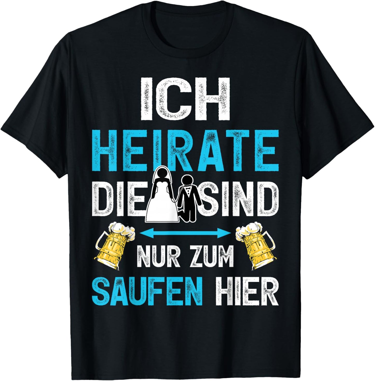 Bräutigam Shirt Junggesellenabschied Poltern JGA Männer T-Shirt - T-Shirt | Black