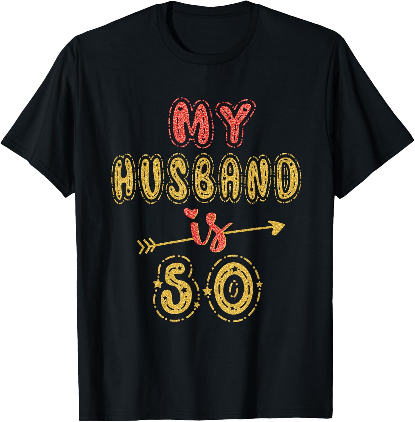 My Husband Is 50 Years Old Men 50th Birthday Idea T-Shirt - T-Shirt | Black