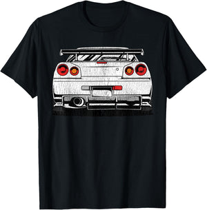 Street Racing Automotive JDM Import Tuner Drift Car T-Shirt - T-Shirt | Black