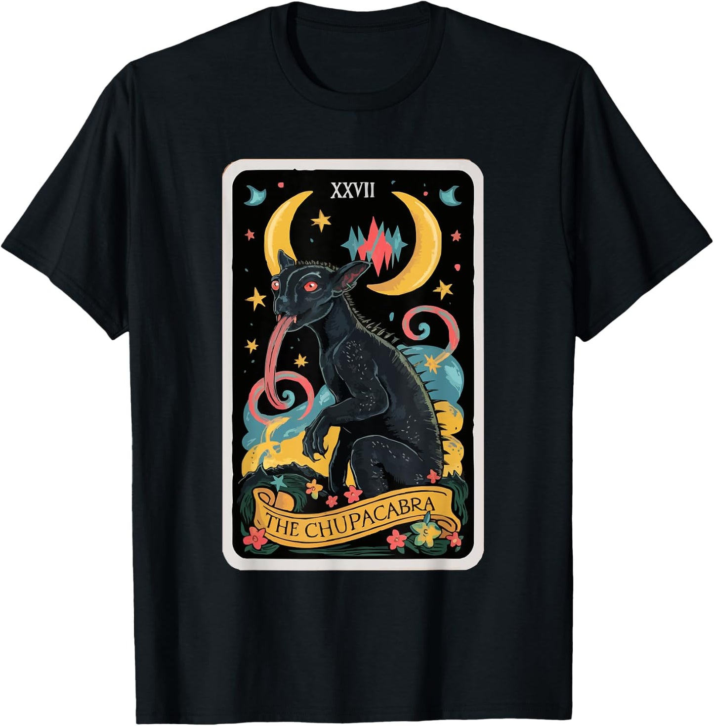 Chupacabra Legendary Creature Mythical Beast Cryptozoology T-Shirt - T-Shirt | Black