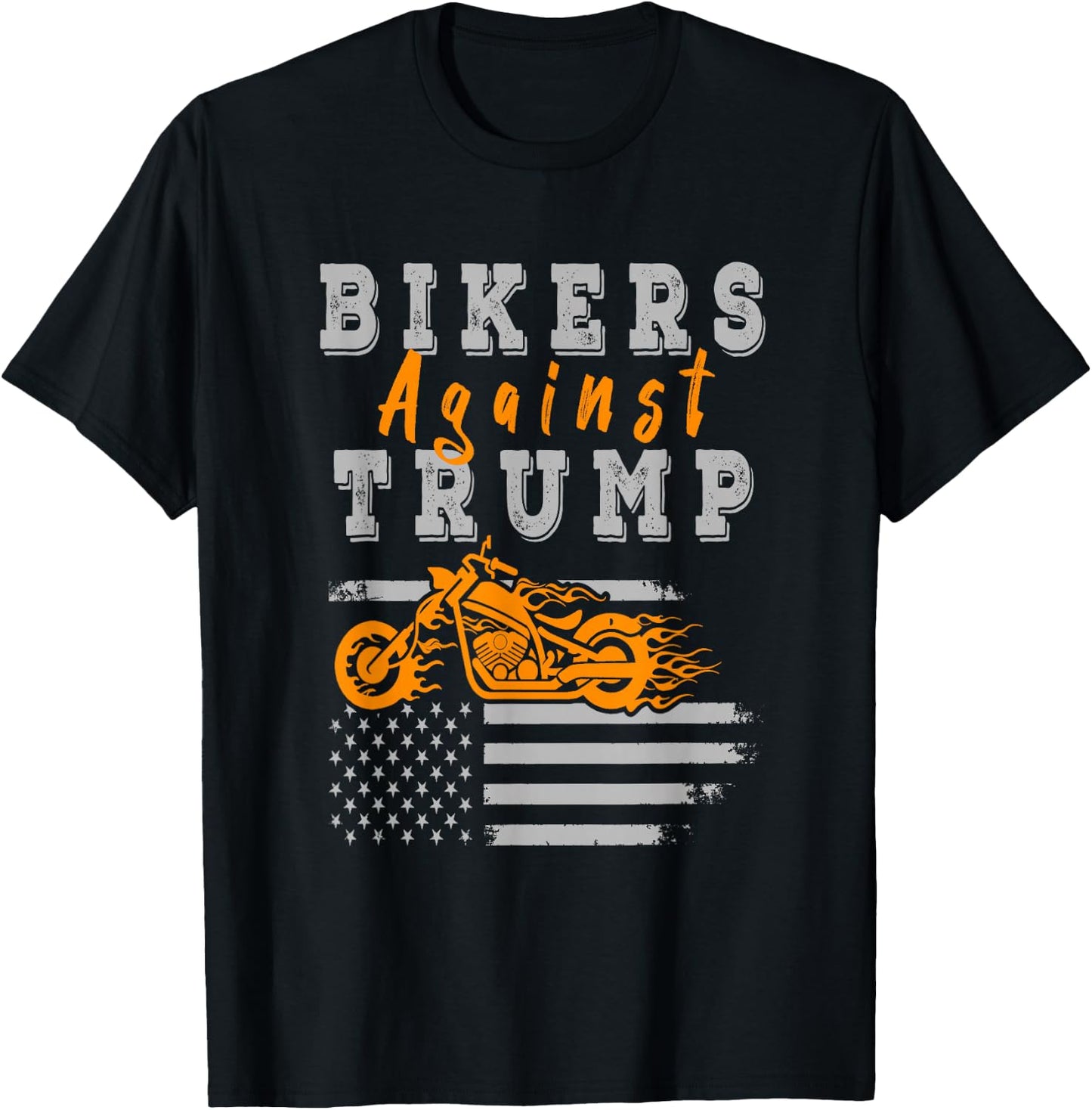 Bikers Against trump T-Shirt - T-Shirt | Black