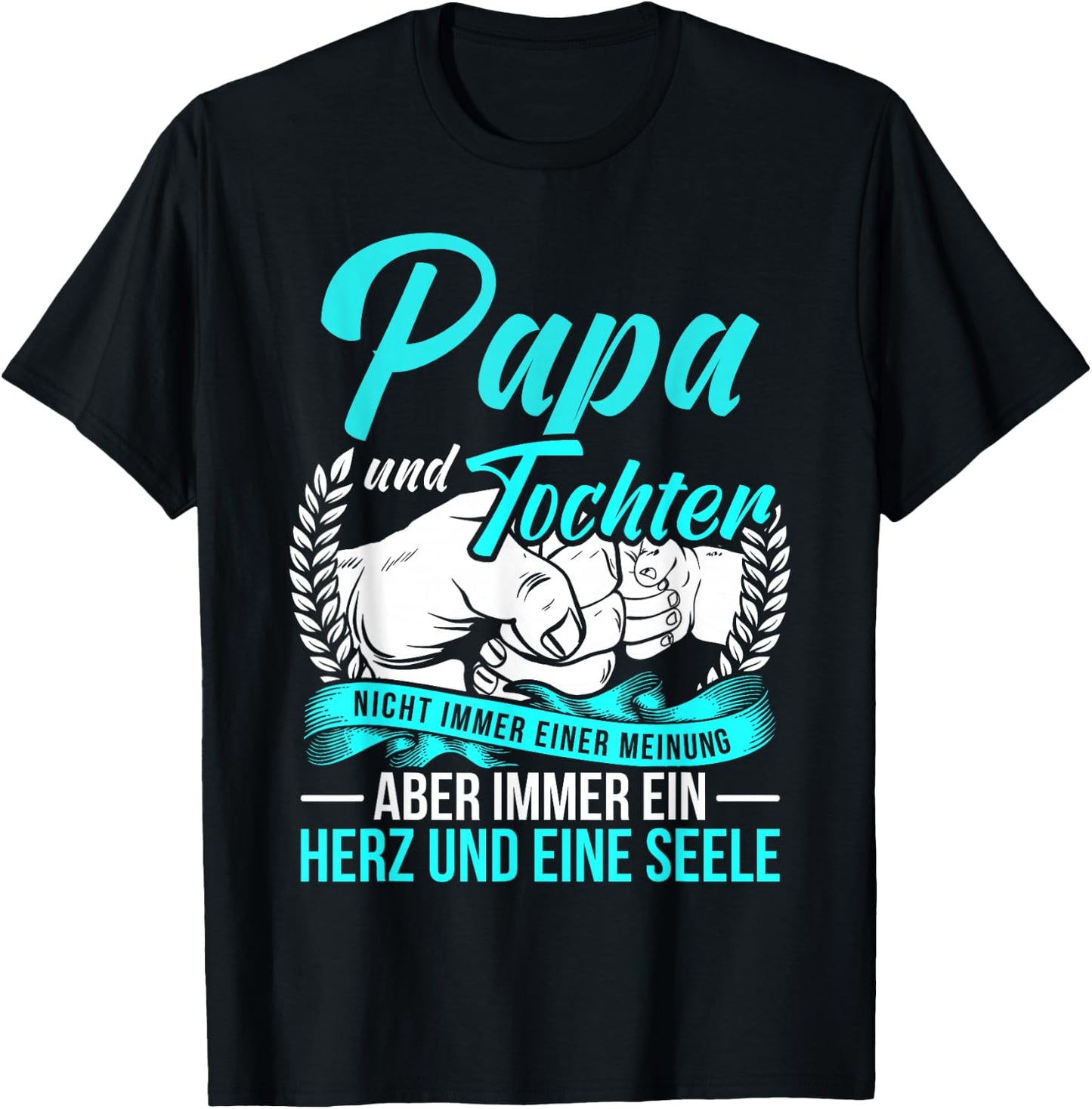 Dad and Daughter Father Daughter Partner Look Saying Father's Day , black T-Shirt - T-Shirt | Black