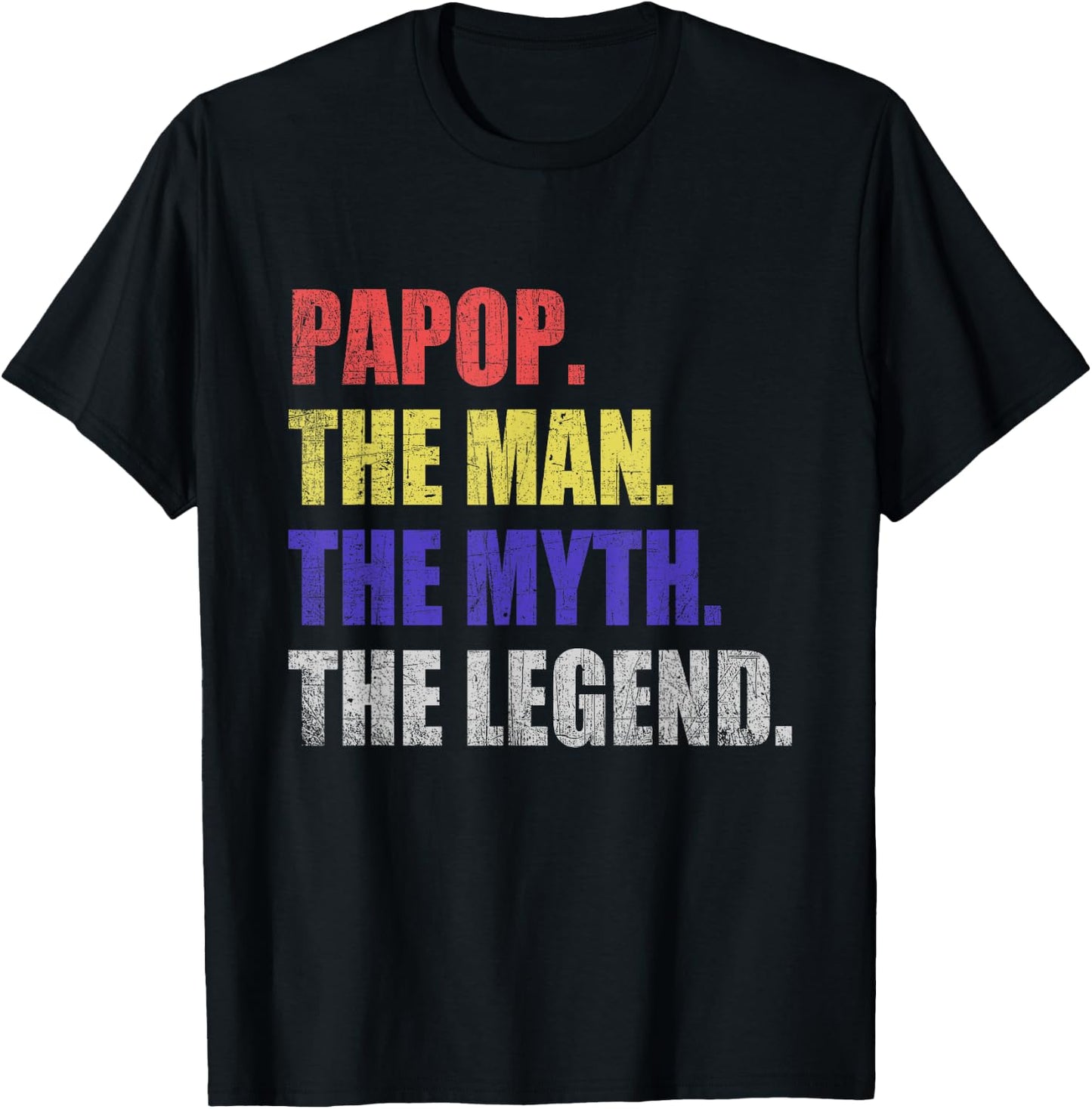 Papop Man Myth Legend T-Shirt - T-Shirt | Black