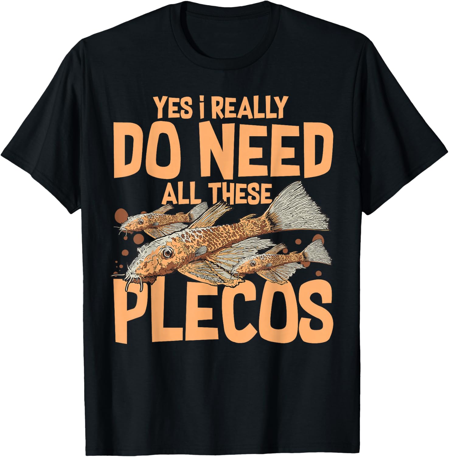 Plecostomus Pleco Fish Aquarium Food Tank Zebra Cave T-Shirt - T-Shirt | Black