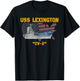 Aircraft Carrier USS Lexington CV-2 Veterans Day Fathers Day T-Shirt - T-Shirt | Black