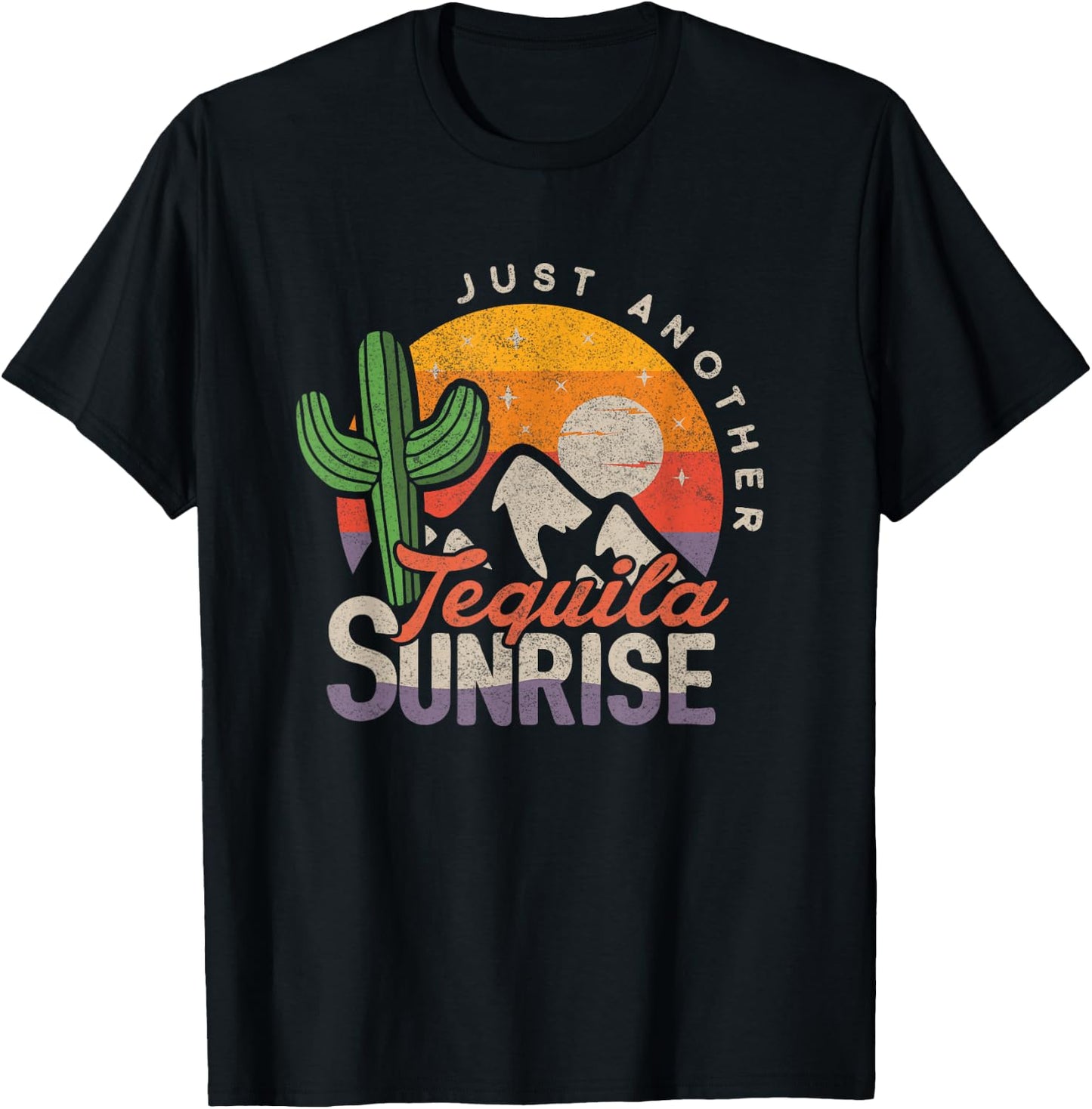 Tequila Lover Shirt Just Another Tequila Sunrise Summer Women T-Shirt - T-Shirt | Black
