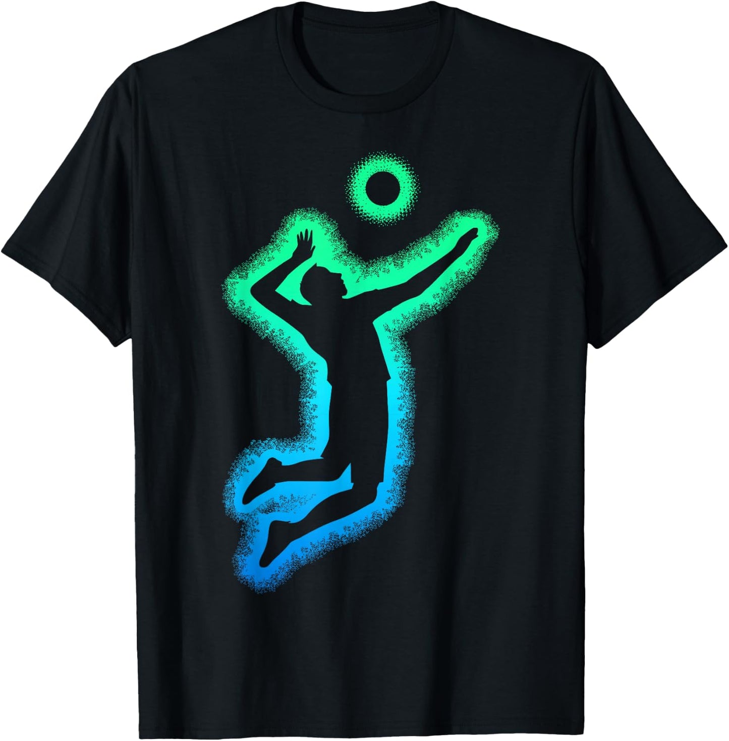 Volleyball Volleyball Kids Man , Black, S T-Shirt - T-Shirt | Black