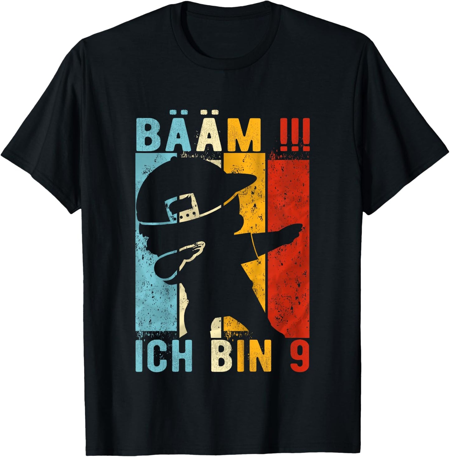 Children's Dabbing Birthday 9 Years Boy Gift 9 Boys , black T-Shirt - T-Shirt | Black