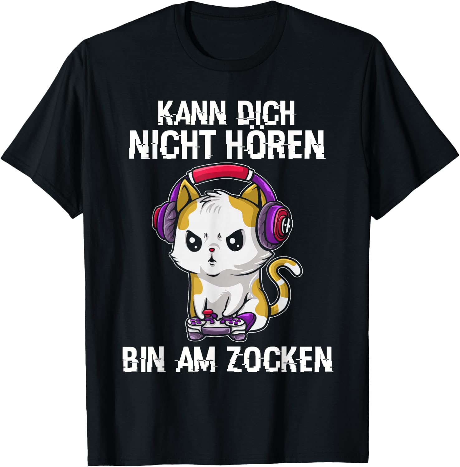 Gaming Geschenk Zocken Gaming Controller Zocker Lustig Herren RPG Schwarz S EU Klein T-Shirt - T-Shirt | Black
