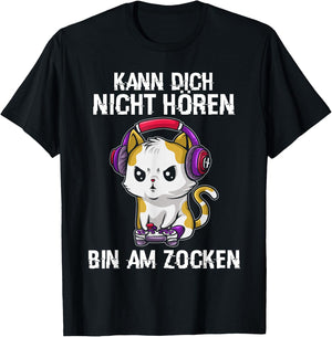Gaming Geschenk Zocken Gaming Controller Zocker Lustig Herren RPG Schwarz S EU Klein T-Shirt - T-Shirt | Black