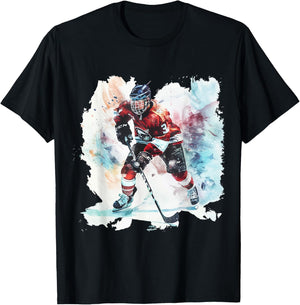 Ice Hockey Player - Gift Ice Hockey Player , Black, S T-Shirt - T-Shirt | Black