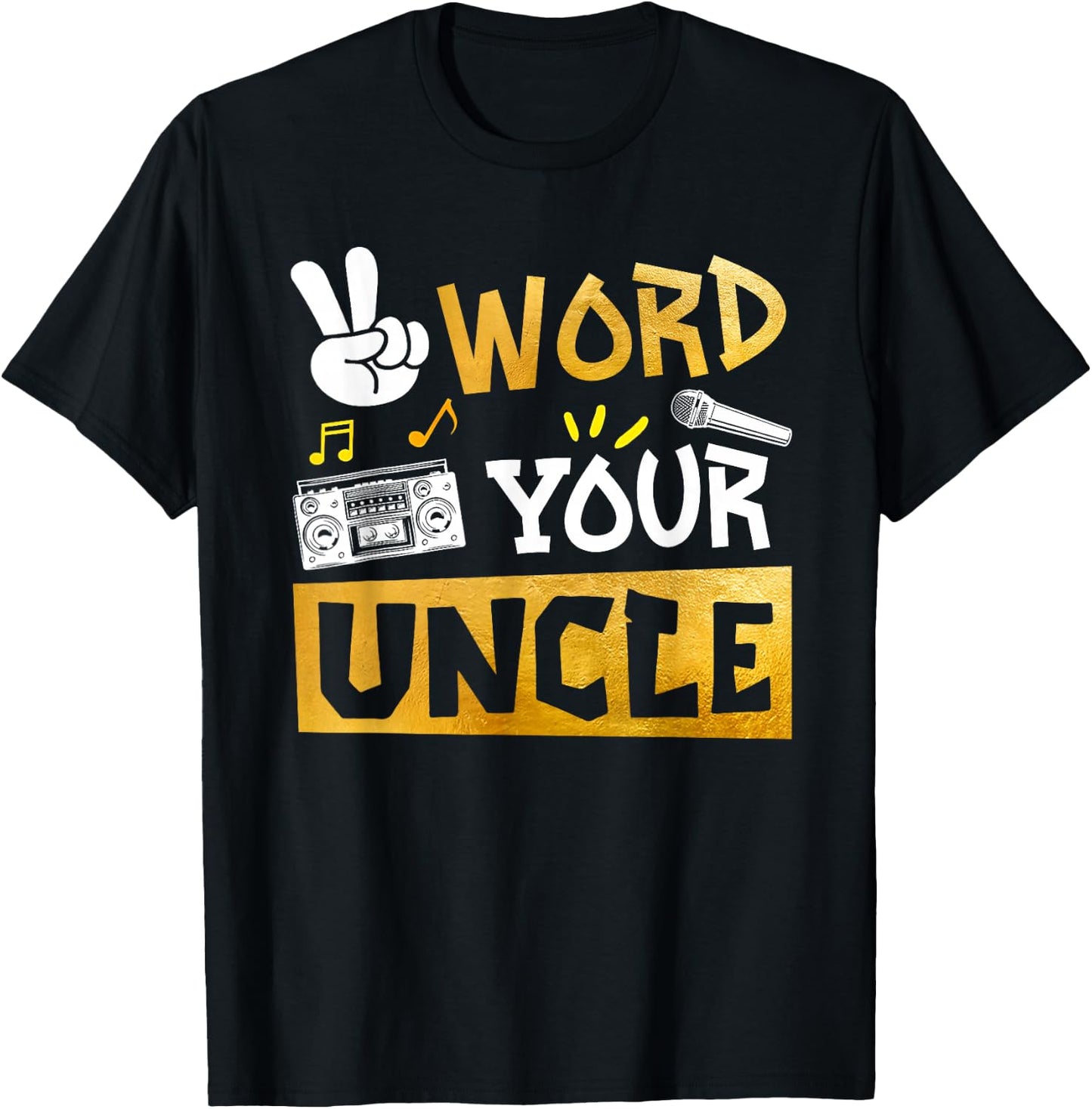 Word Your Uncle - Uncle Of The Birthday Two Legit To Quit T-Shirt - T-Shirt | Black