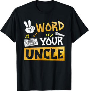 Word Your Uncle - Uncle Of The Birthday Two Legit To Quit T-Shirt - T-Shirt | Black
