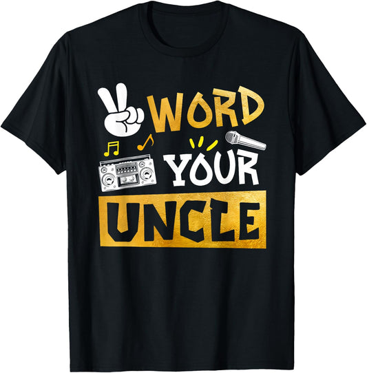 Word Your Uncle - Uncle Of The Birthday Two Legit To Quit T-Shirt - T-Shirt | Black