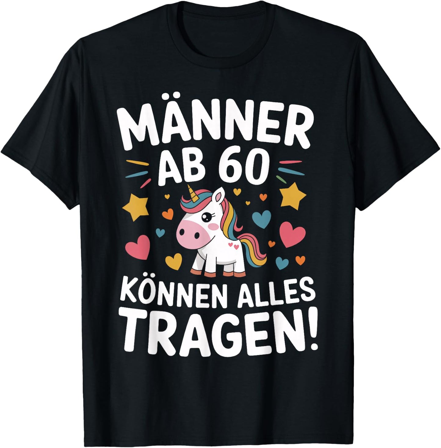 60th Birthday Man Woman 60 Years 1966 Decorative Funny Gift T-Shirt - T-Shirt | Black