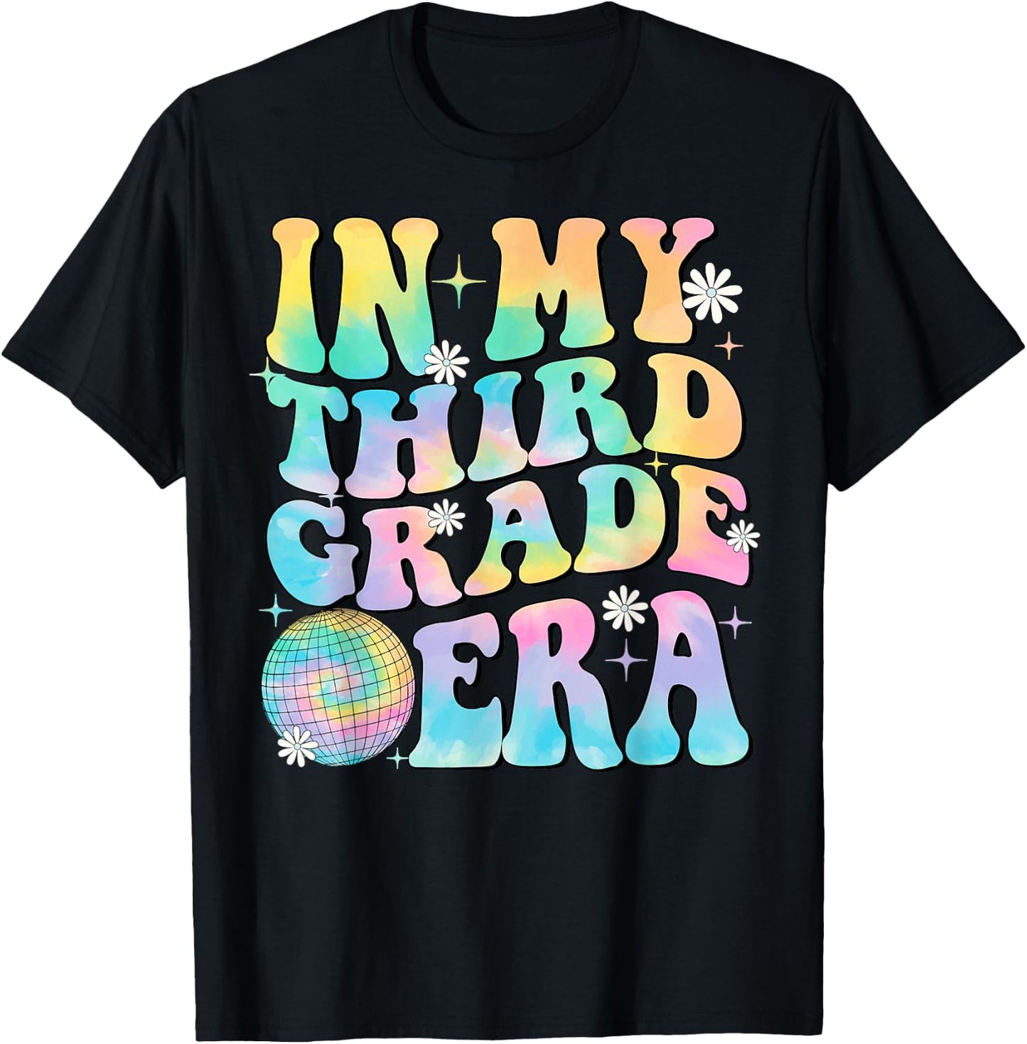 In My Third Grade Era 3rd Grade Girl Teacher Back to School T-Shirt - T-Shirt | Black