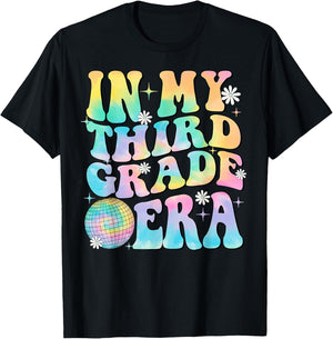 In My Third Grade Era 3rd Grade Girl Teacher Back to School T-Shirt - T-Shirt | Black
