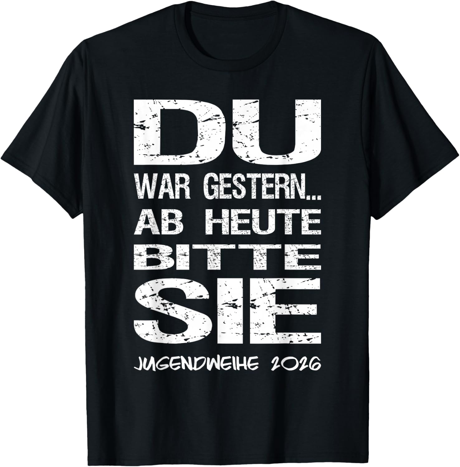 Jugendweihe 2026 Gästebuch T-Shirt - T-Shirt | Black