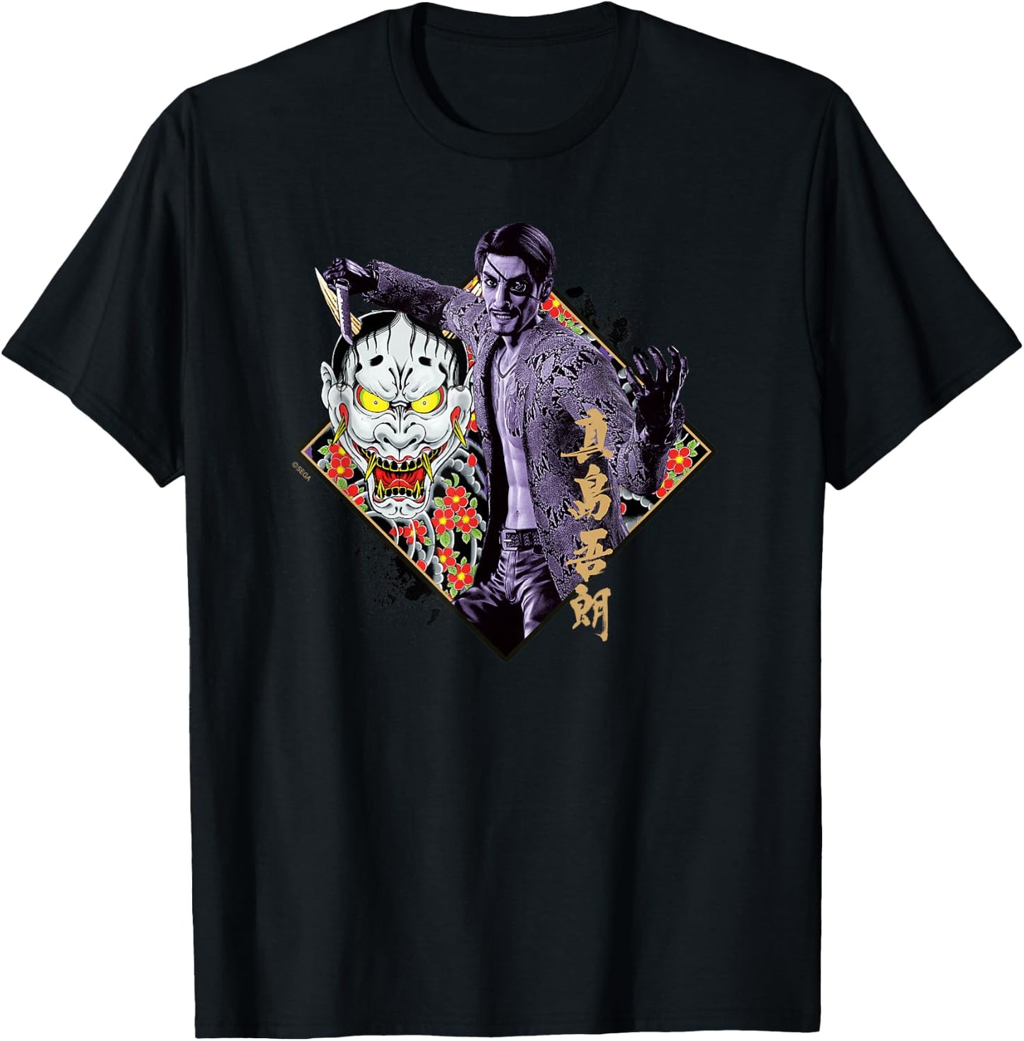 Like a Dragon & Yakuza Goro Majima T-Shirt - T-Shirt | Black