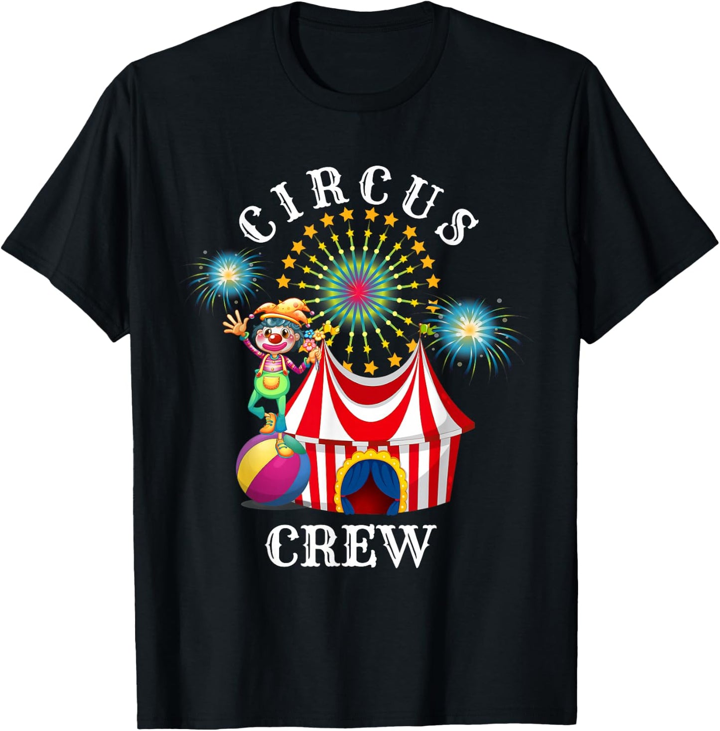 Circus Crew Funny Circus Staff Costume Circus Theme Party , black T-Shirt - T-Shirt | Black