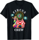 Circus Crew Funny Circus Staff Costume Circus Theme Party , black T-Shirt - T-Shirt | Black