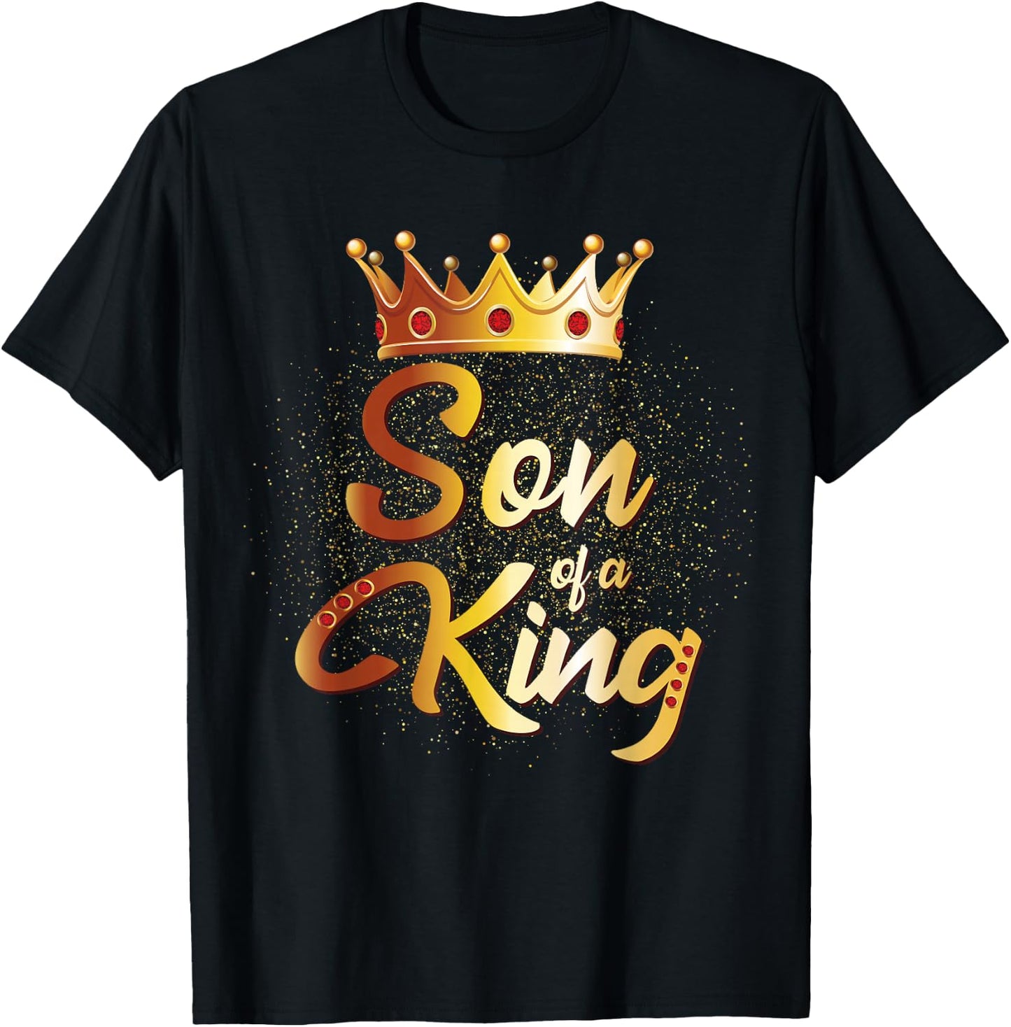 Son of a King Shirt Boys Kids Son Father Matching T-Shirt - T-Shirt | Black