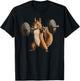 Squirrel Powerlifting Weightlifting Gym Workout T-Shirt - T-Shirt | Black