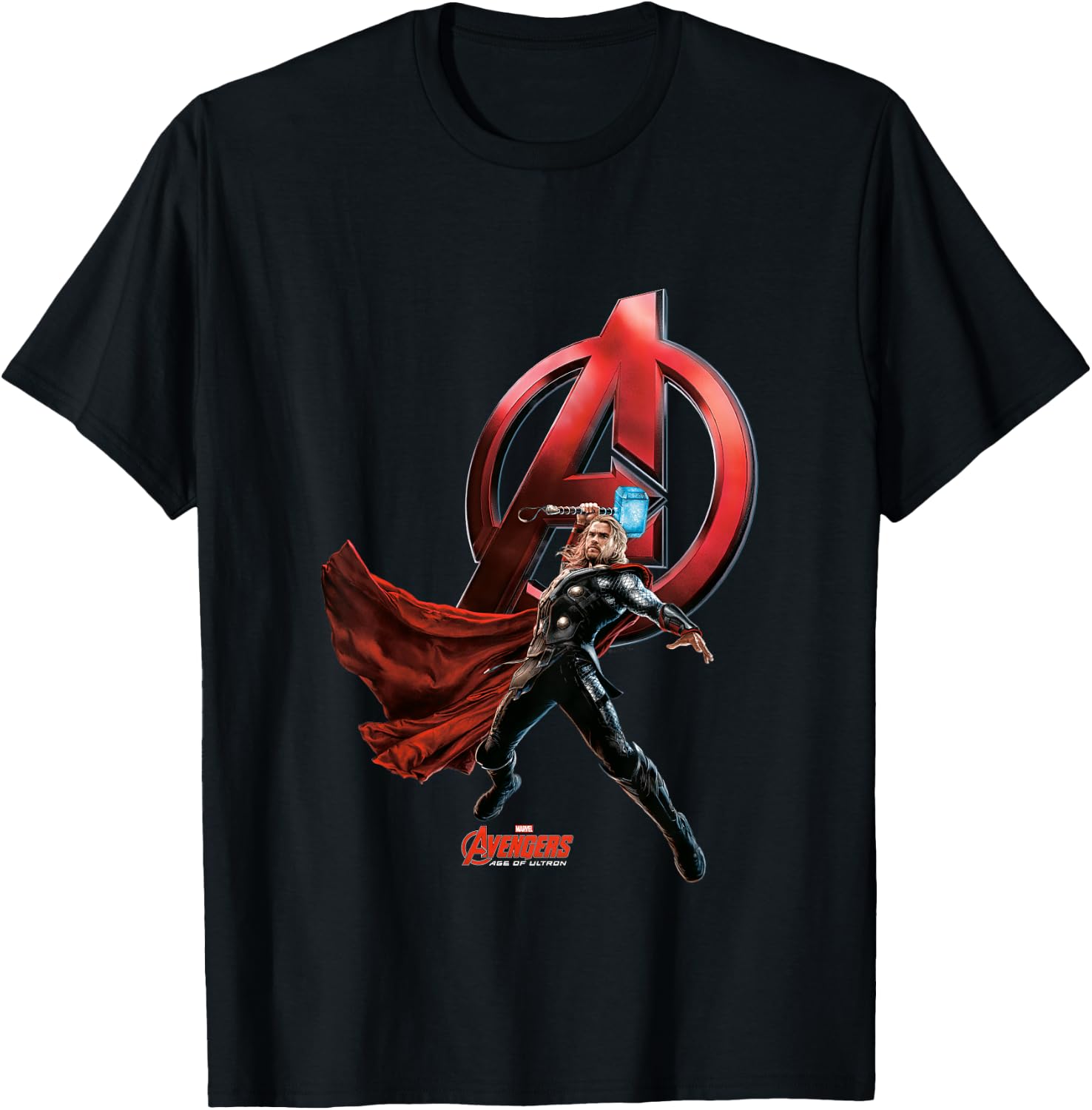 Kids Avengers Age Of Ultron Thor T-Shirt - T-Shirt | Black