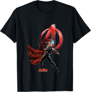 Kids Avengers Age Of Ultron Thor T-Shirt - T-Shirt | Black