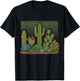 Cactus Desert Vintage Retro Western Nature Design T-Shirt - T-Shirt | Black