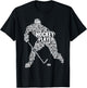 Cool Ice Hockey Art Women Boy Girl Ice Hockey Player T-Shirt - T-Shirt | Black