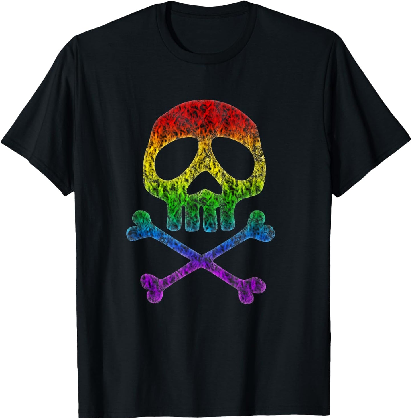 Skull Space Pirate Captain Crossbones Halloween Party T-Shirt - T-Shirt | Black
