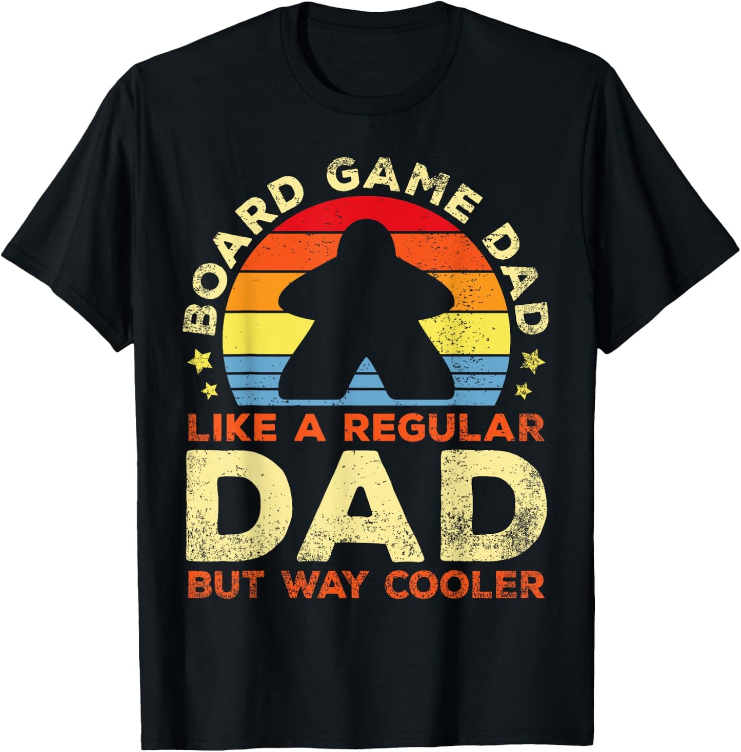 Board Game Dad Board Gamer Father Board Games , Black, S T-Shirt - T-Shirt | Black