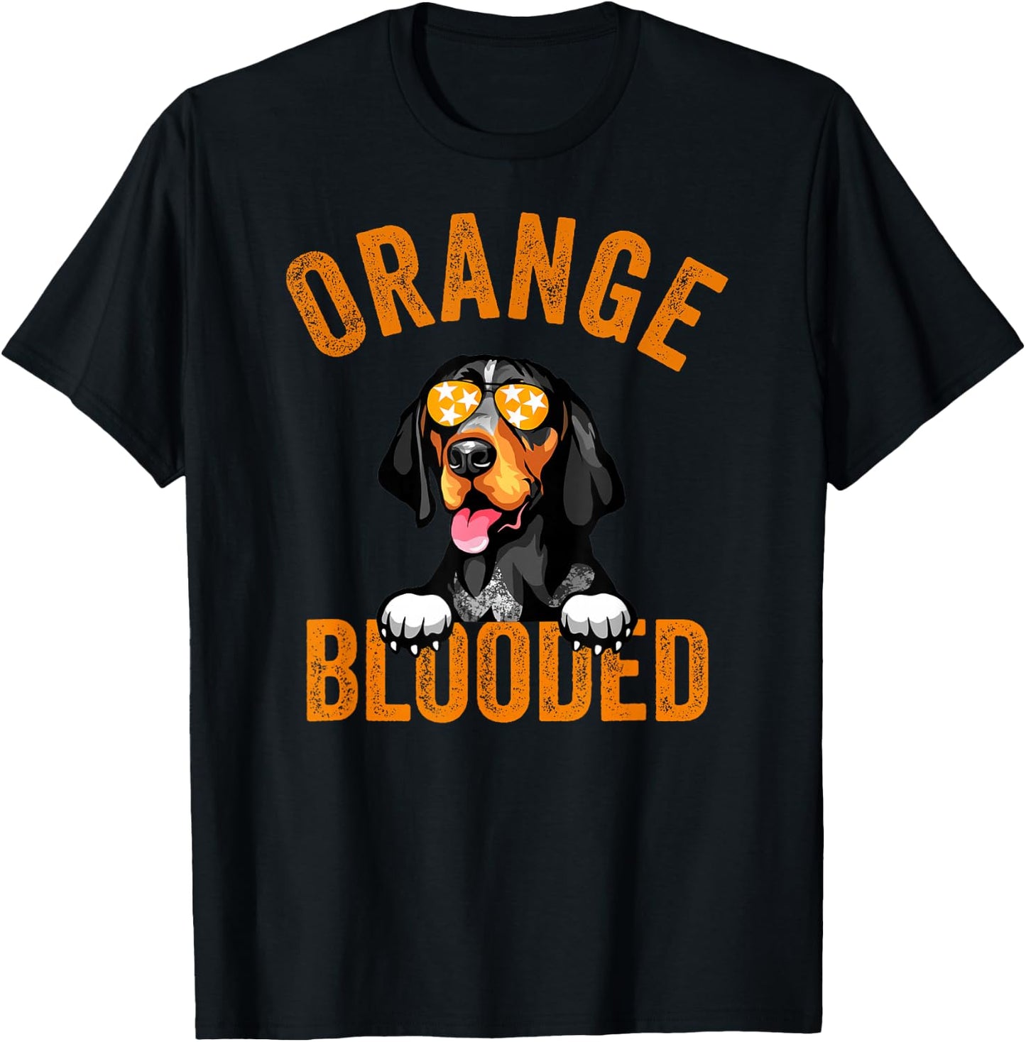 Orange Blooded Tennessee Hound Native Home. TN Dog Lovers Women Girls Kids T-Shirt - T-Shirt | Black