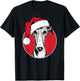 Joyful Greyhound Santa Dog on Greyhound Christmas Women Kids T-Shirt - T-Shirt | Black