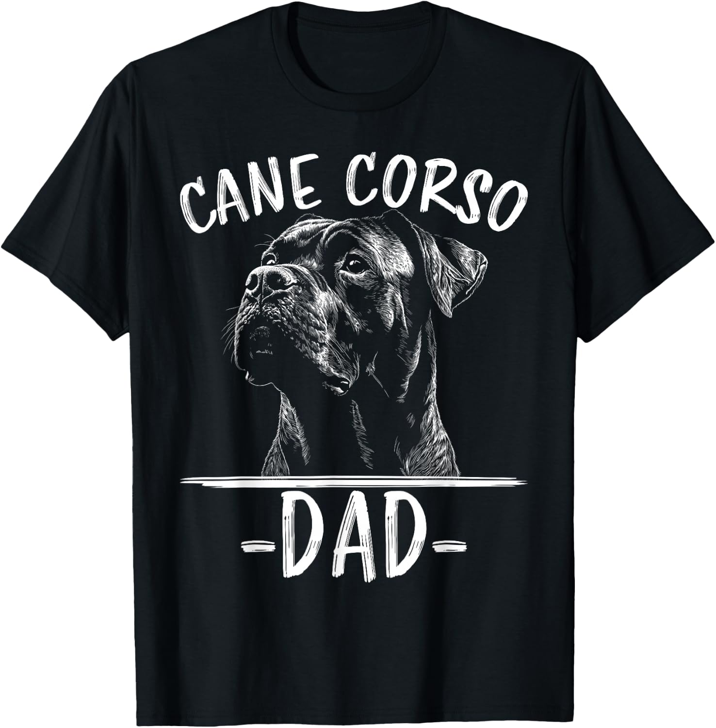 Cane Corso Papa Hund Cane Corso T-Shirt - T-Shirt | Black