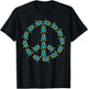 Beautiful Tropical Sea Turtles Peace Sign T-Shirt - T-Shirt | Black