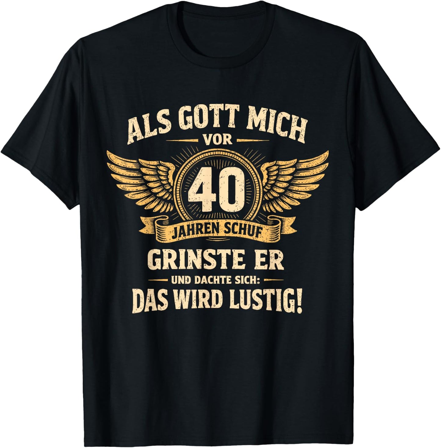 40. Geburtstag Mann Frau 40 Jahre Deko 1986 Geschenk Lustig T-Shirt - T-Shirt | Black