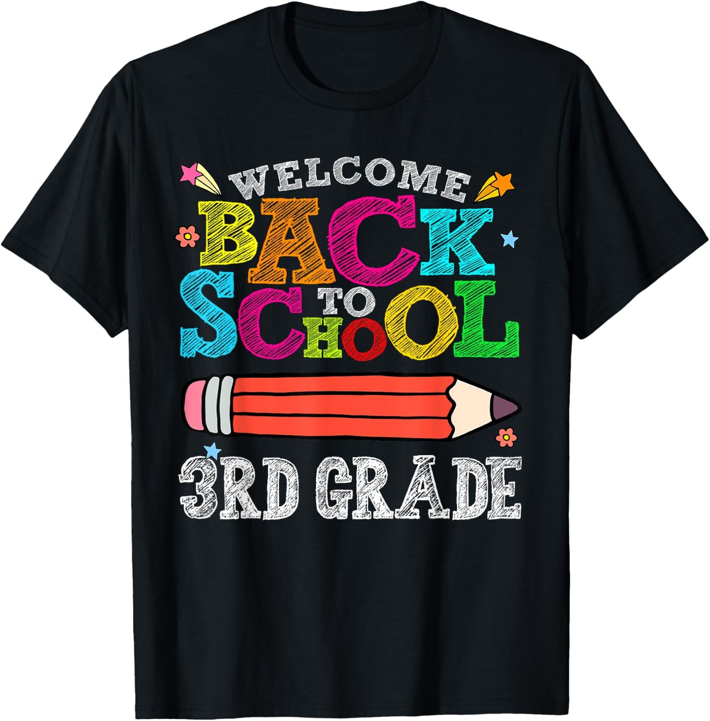 Welcome Back To School 3rd Third Grade for Teachers T-Shirt - T-Shirt | Black