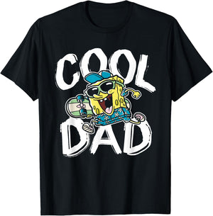Spongebob Squarepants Father's Day Cool Dad T-Shirt - T-Shirt | Black