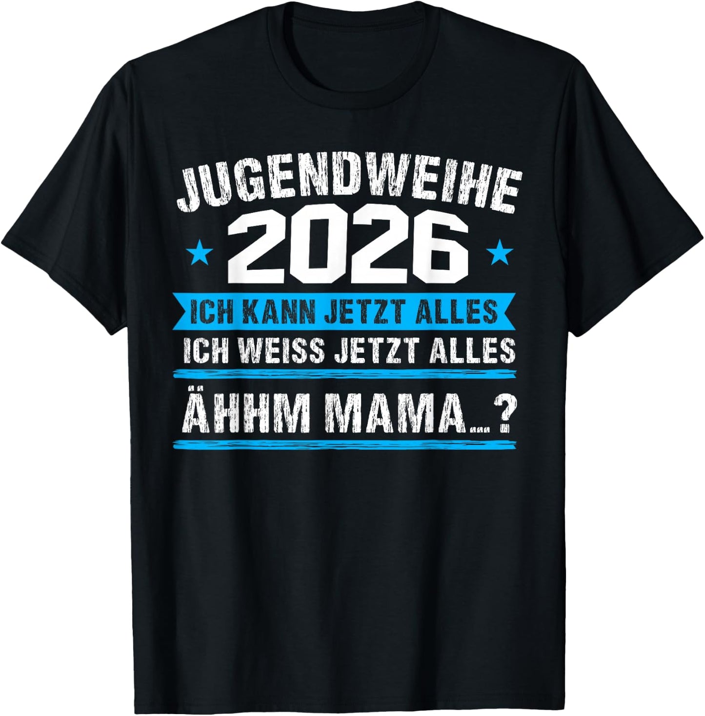 Jugendweihe 2026 Mädchen Junge T-Shirt - T-Shirt | Black