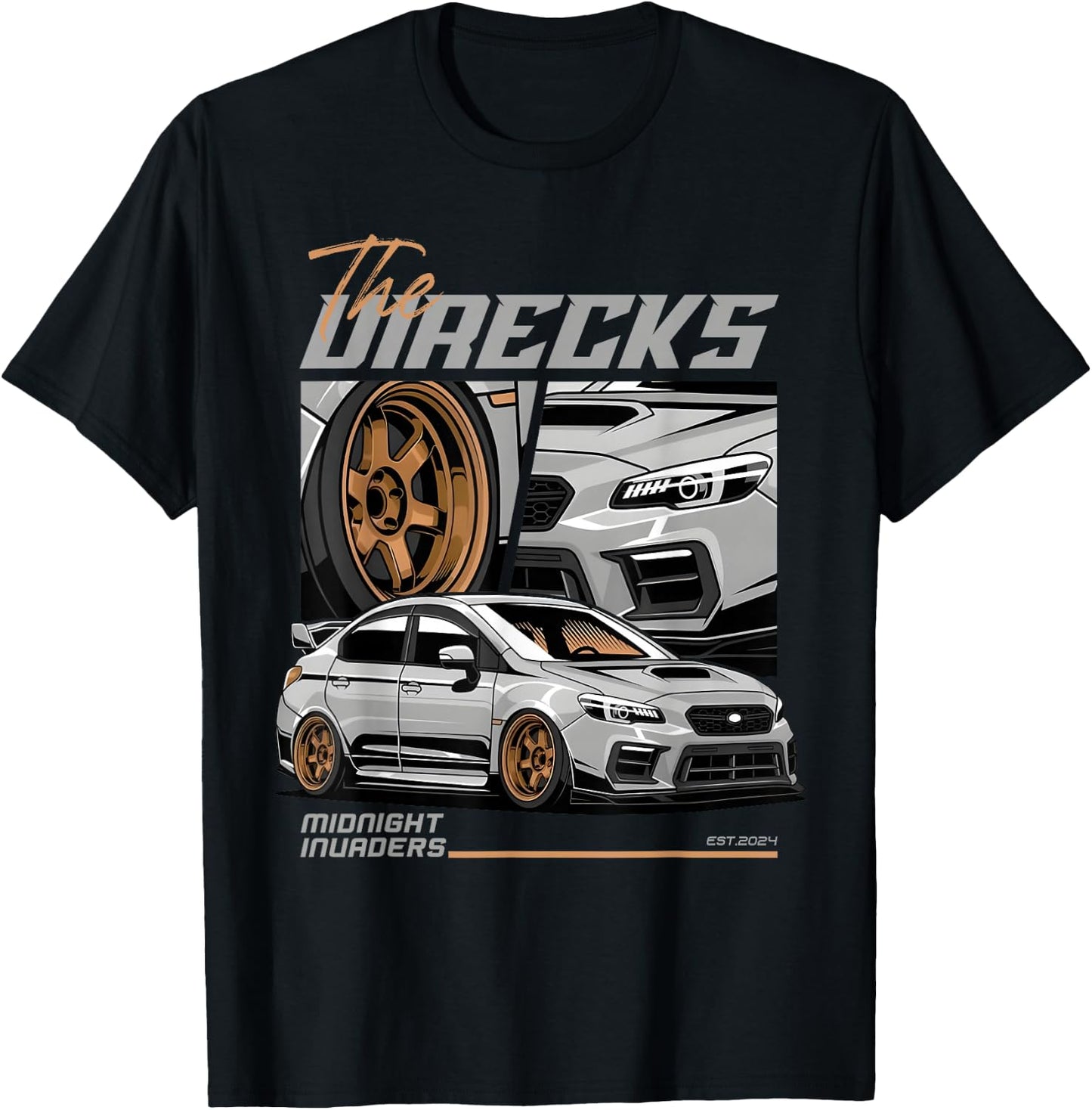 Retro Vintage Japanese Midnight JDM Ride Legendary Race Car T-Shirt - T-Shirt | Black