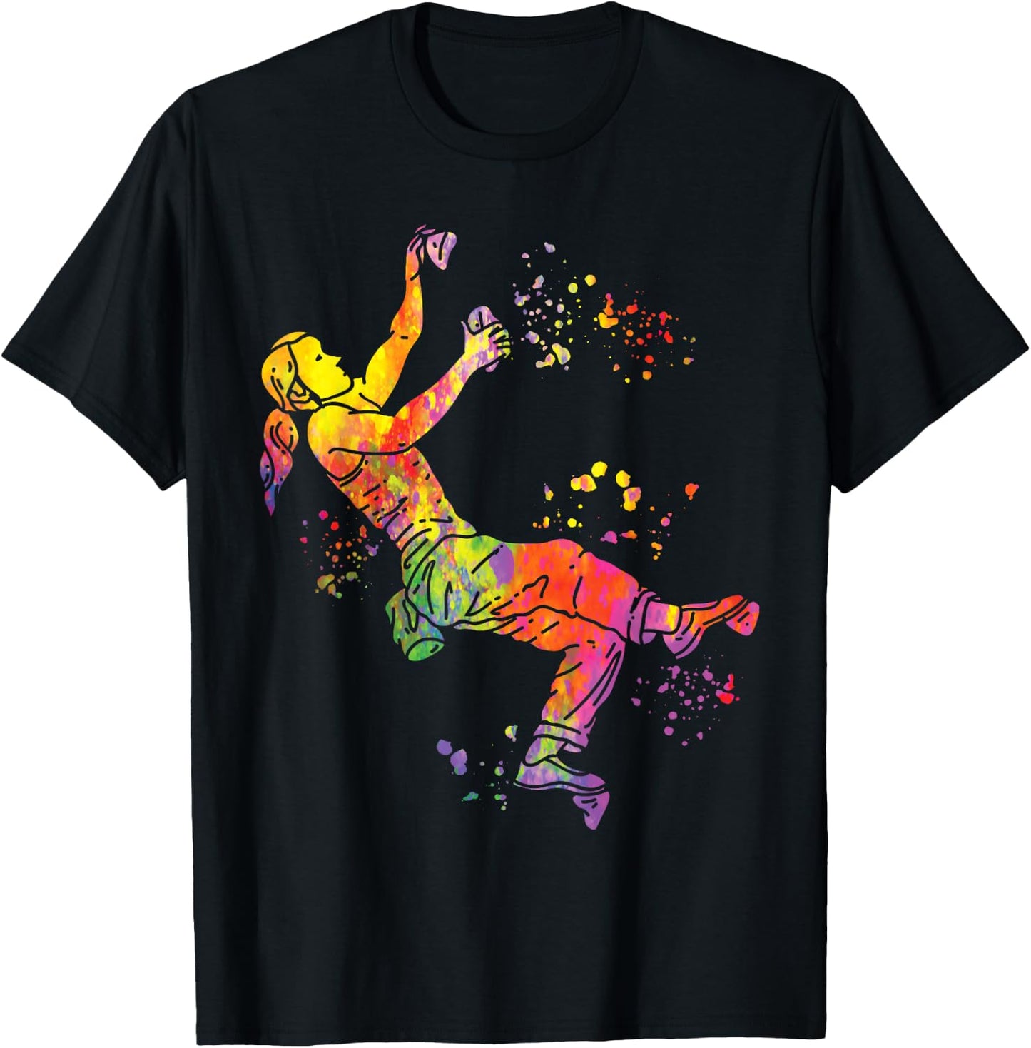 Boulderer Colorsplash Boulder Children's Bouldering T-Shirt - T-Shirt | Black