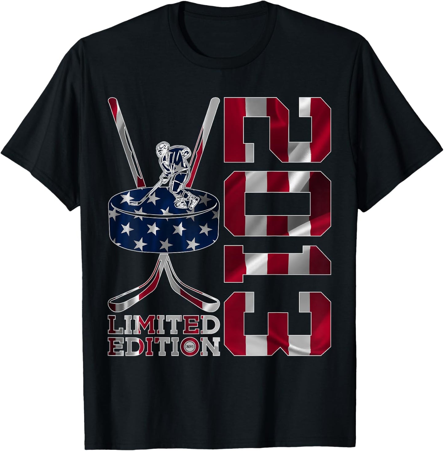 Limited Edition 2013 Ice Hockey 12th Birthday T-Shirt - T-Shirt | Black
