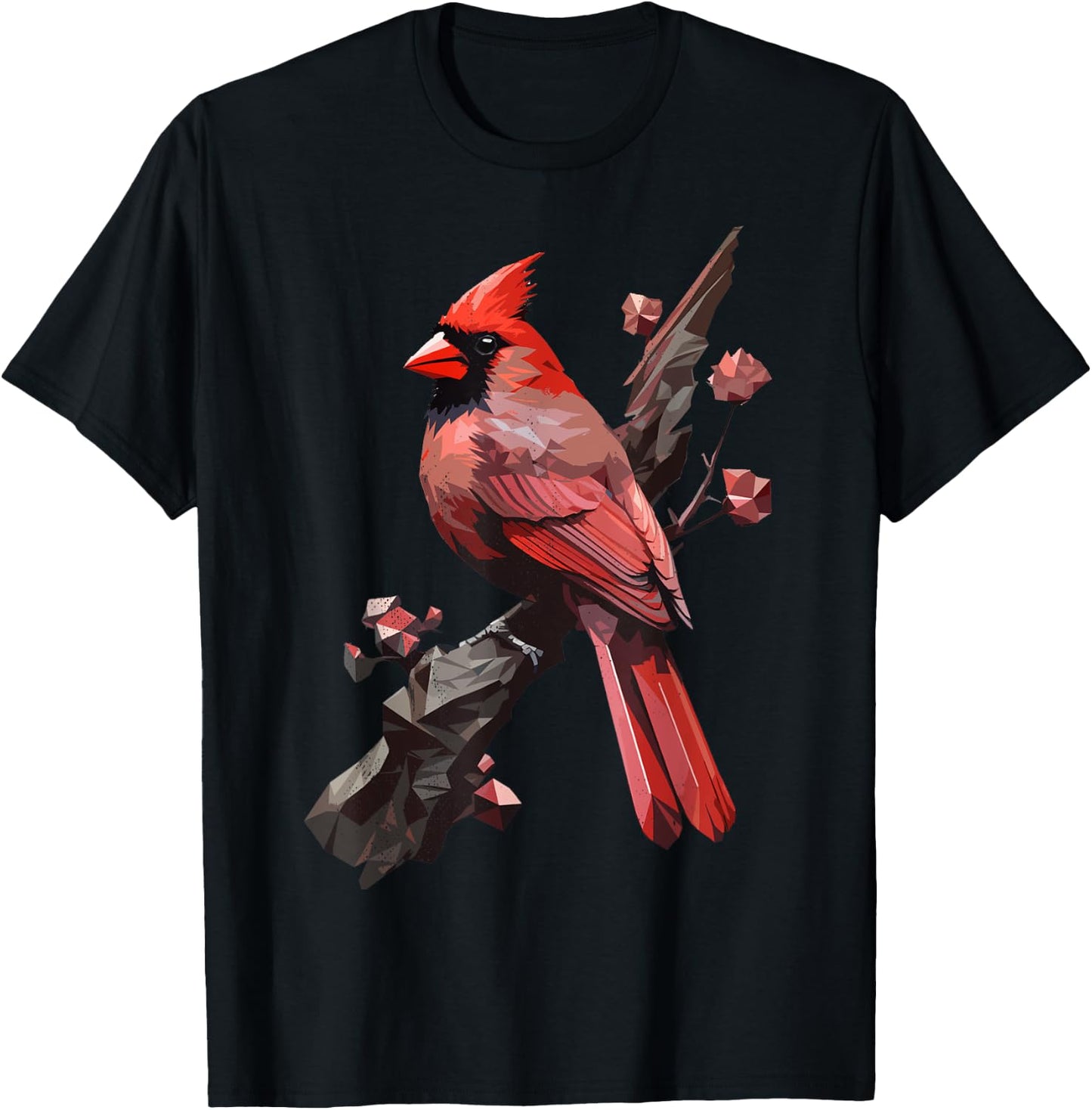 Cardinal bird. Nature's ruby. Beauty in red. T-Shirt - T-Shirt | Black