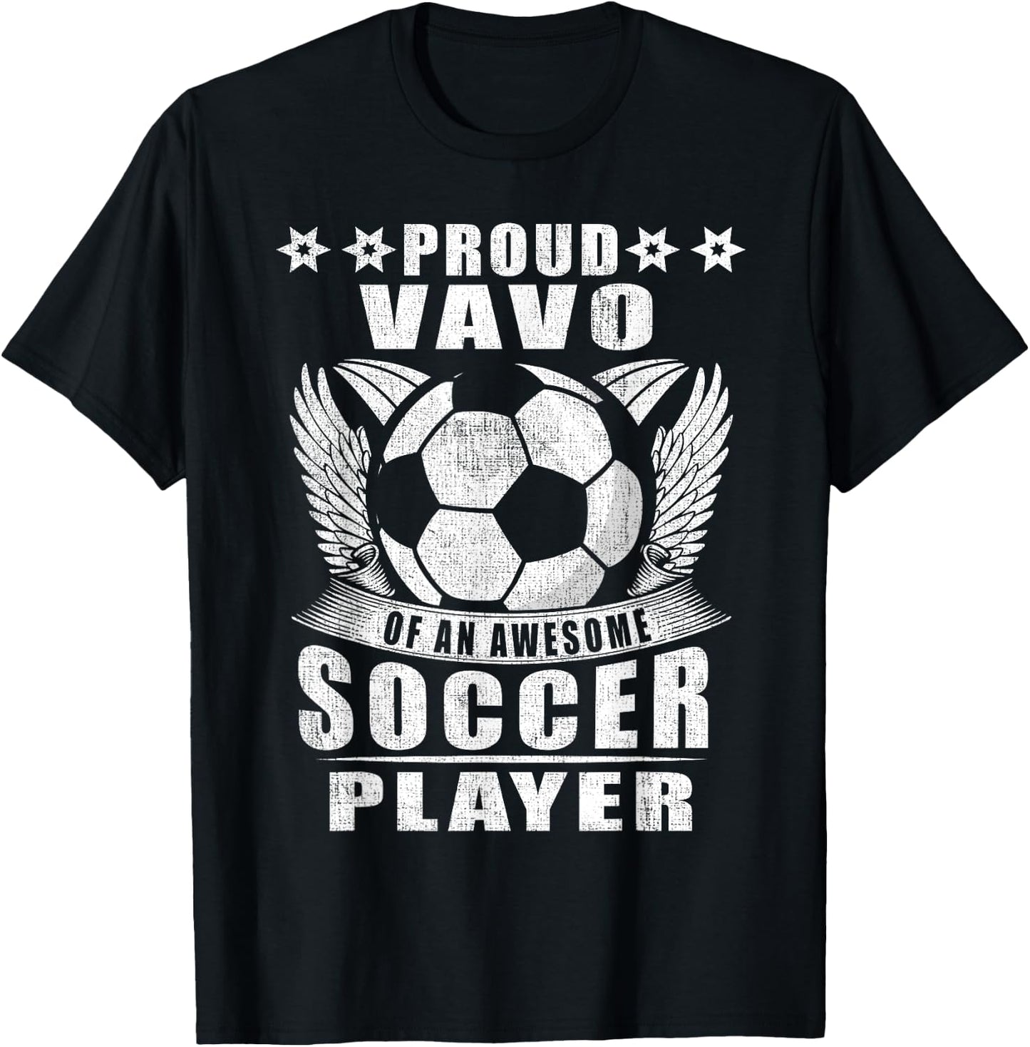Proud Vavo Of An Awesome Soccer Player Soccer Vavo T-Shirt - T-Shirt | Black